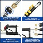 24FT Telescoping Pressure Washer Wand with Accessories