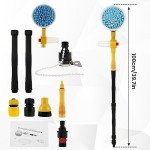 Rotating Car Wash Brush Kit with Soap Dispenser