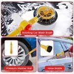 Rotating Car Wash Brush Kit with Soap Dispenser