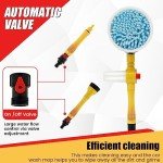 Rotating Car Wash Brush Kit with Soap Dispenser