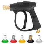 High Pressure Washer Gun with 5 Nozzle Tips