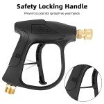 High Pressure Washer Gun with 5 Nozzle Tips