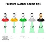 High Pressure Washer Gun with 5 Nozzle Tips