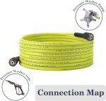 M MINGLE 25 FT Pressure Washer Hose - M22 Fittings