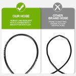 30M Pressure Washer Hose with Adapters and Nozzles