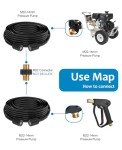 XENDY 15M Kink-Free Pressure Washer Hose