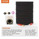 VEVOR Heavy Duty 30.5m Pressure Washer Hose