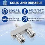 2-in-1 Pressure Washer Nozzle with 4 Tips
