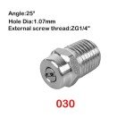 Stainless Steel Pressure Washer Spray Nozzle 25°