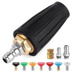 Turbo Nozzle Pressure Washer with 7 Tips