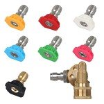 STYDDI 8-Glow Pressure Washer Nozzle Tips Set