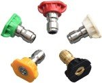 Multi-Degree Pressure Washer Nozzle with Quick Connect