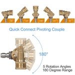 STYDDI 8-Glow Pressure Washer Nozzle Tips Set