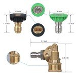 STYDDI 8-Glow Pressure Washer Nozzle Tips Set