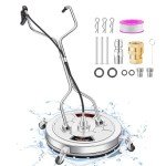 DAIMOT 14" Stainless Steel Pressure Washer Surface Cleaner