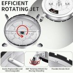 DAIMOT 14" Stainless Steel Pressure Washer Surface Cleaner