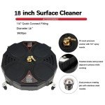 18" Pressure Washer Surface Cleaner with Wheels
