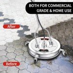 DAIMOT 14" Stainless Steel Pressure Washer Surface Cleaner