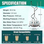 Tool Daily 24" Pressure Washer Surface Cleaner Attachment