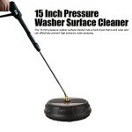 TOPINCN 15" Pressure Washer Surface Cleaner Attachment