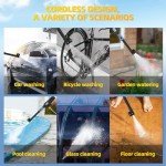 Portable Cordless Pressure Washer for Home and Car