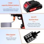 Lightasea 21V Cordless 1500W Portable Pressure Washer