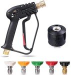 YUET High Pressure Washer Gun with 5 Nozzles