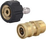 Quick Connect Pressure Washer Adapter Set M22 to 1/4