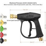High Pressure Washer Gun with 5 Nozzle Tips