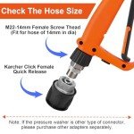 Kebtek 5200 PSI Pressure Washer Gun & Foam Cannon