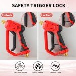 High Power Pressure Washer Gun with 5 Nozzles