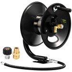 M MINGLE 100ft Heavy Duty Pressure Washer Hose Reel