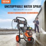 VEVOR 3400 PSI Gas Pressure Washer with Accessories
