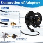 M MINGLE 100ft Heavy Duty Pressure Washer Hose Reel