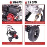 SIMPSON 3400 PSI Gas Pressure Washer with Accessories