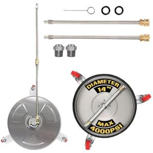 EDOU 14" Pressure Washer Surface Cleaner with Wheels