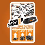 WORX 20V Hydroshot with Soap Bottle and Brush