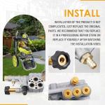 TASAN RACING Pressure Washer Pump Manifold Compatible