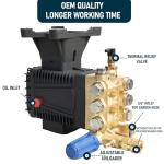 Hourleey 4400PSI Horizontal Triplex Pressure Washer Pump
