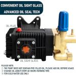 Hourleey 4400PSI Horizontal Triplex Pressure Washer Pump