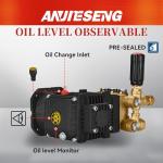 ANJIESENG 4400PSI Pressure Washer Pump for Gas
