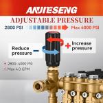 ANJIESENG 4400PSI Pressure Washer Pump for Gas