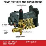 AAA 90034 Triplex Plunger Pump Kit, 4400 PSI
