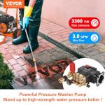 VEVOR 3700 PSI Triplex Plunger Pressure Washer Pump