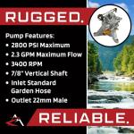 ROP Shop 2800 PSI Pressure Washer Pump for Homelite