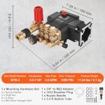 VEVOR 3700 PSI Triplex Plunger Pressure Washer Pump