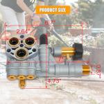 RANSOTO Pressure Washer Pump Manifold Replacement Kit