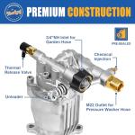 TOOLCY 3/4" Shaft Horizontal Pressure Washer Pump