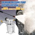 TOOLCY 3/4" Shaft Horizontal Pressure Washer Pump