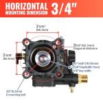 YAMATIC 3/4" Shaft Horizontal Pressure Washer Pump